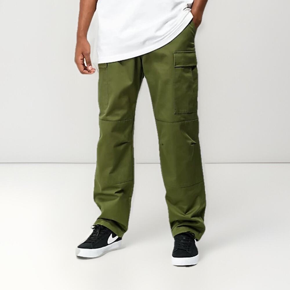 Empyre Cargo Skate Pants Mens Size 34 Olive Loose Straight Leg Adjustable